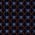 Dark color geometrical repeat indian mughal pattern