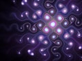 Dark colorful fractal swirls Royalty Free Stock Photo