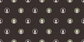 Dark Colorful Seamless User Account Avatars Texture,Background with Rows of Face Symbols