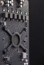 Dark Computer Motherboard. Electronic hardware technology