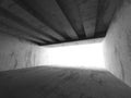 Dark concrete empty room interior. Architecture background Royalty Free Stock Photo