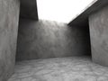 Dark concrete empty room interior background Royalty Free Stock Photo