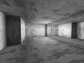 Dark concrete empty room interior background Royalty Free Stock Photo