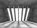 Dark concrete empty room interior. Urban architecture background Royalty Free Stock Photo