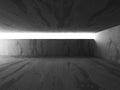 Dark concrete room interior. Abstract architecture industrial ba Royalty Free Stock Photo