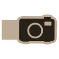 dark contour camera icon