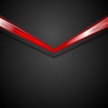 Dark corporate background with glow red arrow Royalty Free Stock Photo