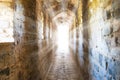 Dark corridor in dungeon Royalty Free Stock Photo