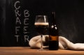 Dark craft beer id the glass Royalty Free Stock Photo