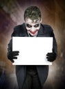 Dark creepy joker face Royalty Free Stock Photo