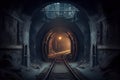 dark and creepy subway tunnel with hidden surprises lurking around every corner