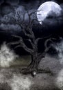 Dark creepy tree