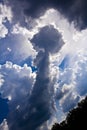 Dark cumulus mediocris cloud