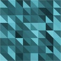 Dark cyan triangle and square geometric shapes background Royalty Free Stock Photo