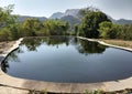 A dark dangerous swimming pool