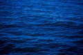 dark deep blue sea water surface background. Backdrop design for art work or add text message Royalty Free Stock Photo