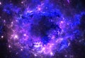 Dark deep space starfield Royalty Free Stock Photo