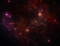 Dark deep space starfield