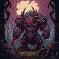 Dark Demon: Highly Detailed 2d Game Art In Snes Jrpg Style