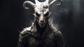 Dark And Detailed: The Master Of Shadows - A Stylized Demon With Horns