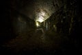 Dark Disused Railway Tunnel Royalty Free Stock Photo