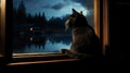 Dark And Dramatic: A Cat\'s Gaze Into The Night