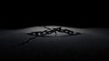 Broken chain on cracked surface. Symbol of freedom. Royalty Free Stock Photo