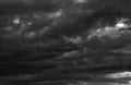 Dark dramatic sky and clouds. Background for death and sad concept. Gray sky and fluffy white clouds. Thunder and storm sky. Sad Royalty Free Stock Photo