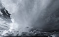 Dark dramatic sky and clouds. Background for death and sad concept. Gray sky and fluffy white clouds. Thunder and storm sky. Sad Royalty Free Stock Photo