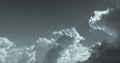 Dark dramatic sky and clouds. Background for death and sad concept. Gray sky and fluffy white clouds. Thunder and storm sky. Sad Royalty Free Stock Photo