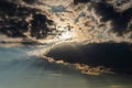 Dark dramatic sky over Athens Royalty Free Stock Photo