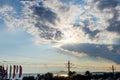 Dark dramatic sky over Athens Royalty Free Stock Photo