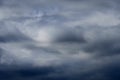 dark dramatic sky with stormy clouds before rain as abstract background, cloudy weather Royalty Free Stock Photo