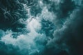 dark dramatic stormy sky with heavy clouds Royalty Free Stock Photo
