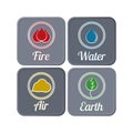 Dark ecological icons