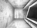Dark empty concrete room interior background Royalty Free Stock Photo