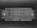 Dark empty concrete room interior background Royalty Free Stock Photo