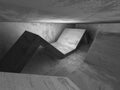 Dark empty concrete room interior background Royalty Free Stock Photo