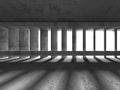 Dark empty concrete room interior background Royalty Free Stock Photo