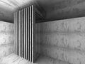 Dark empty concrete room interior background Royalty Free Stock Photo
