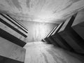 Dark empty concrete room interior background Royalty Free Stock Photo