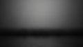 Dark Empty Studio with Subtle Fog and Floor Reflection Keywords: studio, empty, dark, background, gray, gradient Royalty Free Stock Photo