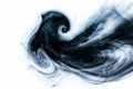 Dark energy swirls with hints of starlight, a powerful sorcery spell, on white background Royalty Free Stock Photo