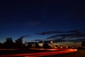 The dark Escanaba Michigan Clouded Sky