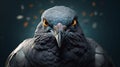 Dark Fantasy Creatures: Pigeons Portrait In The Style Of Filip Hodas Royalty Free Stock Photo