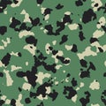 Dark flecktarn green seamless camo Royalty Free Stock Photo