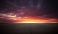 Dark floor background with sunset clouds and the night sky in the distance large asphalt road Royalty Free Stock Photo