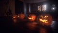 Spooky Halloween Night AI Generative