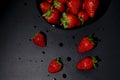 Dark food strawberry