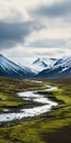 Dark And Foreboding Landscapes: Snow Covered Mountains In Topcor 58mm F14 Style